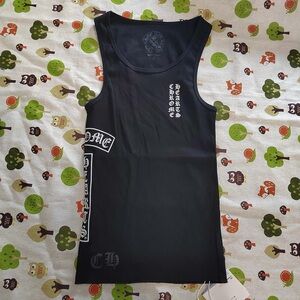 Chrome Hearts Logo Rib Tank Black